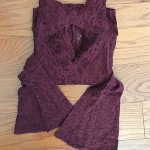 American eagles lace top